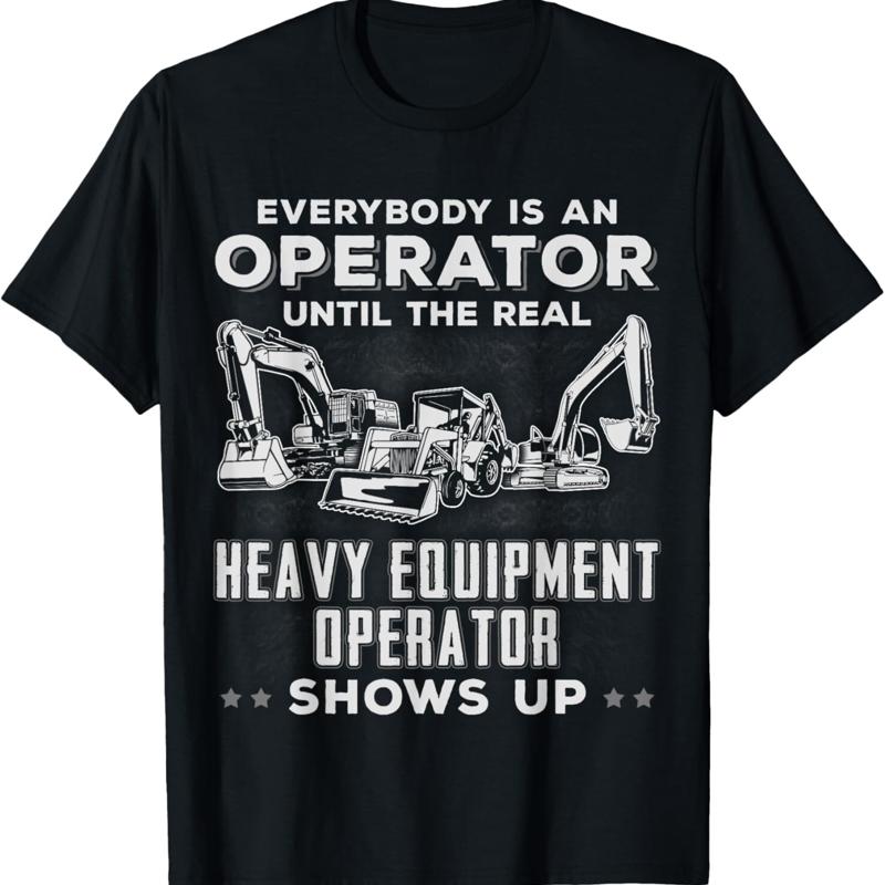 Heavy Equipment Operations - Divertente T-Shirt per Operatori di Escavatori,