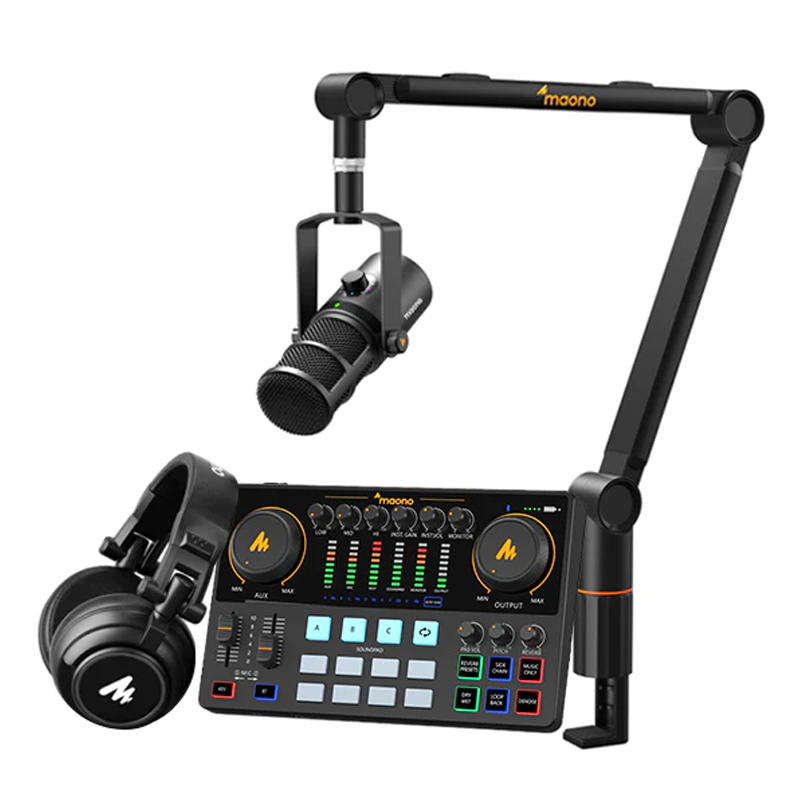 Heavy Equipment Bundle - Microfono Dinamico XLR MAONO PD400X per