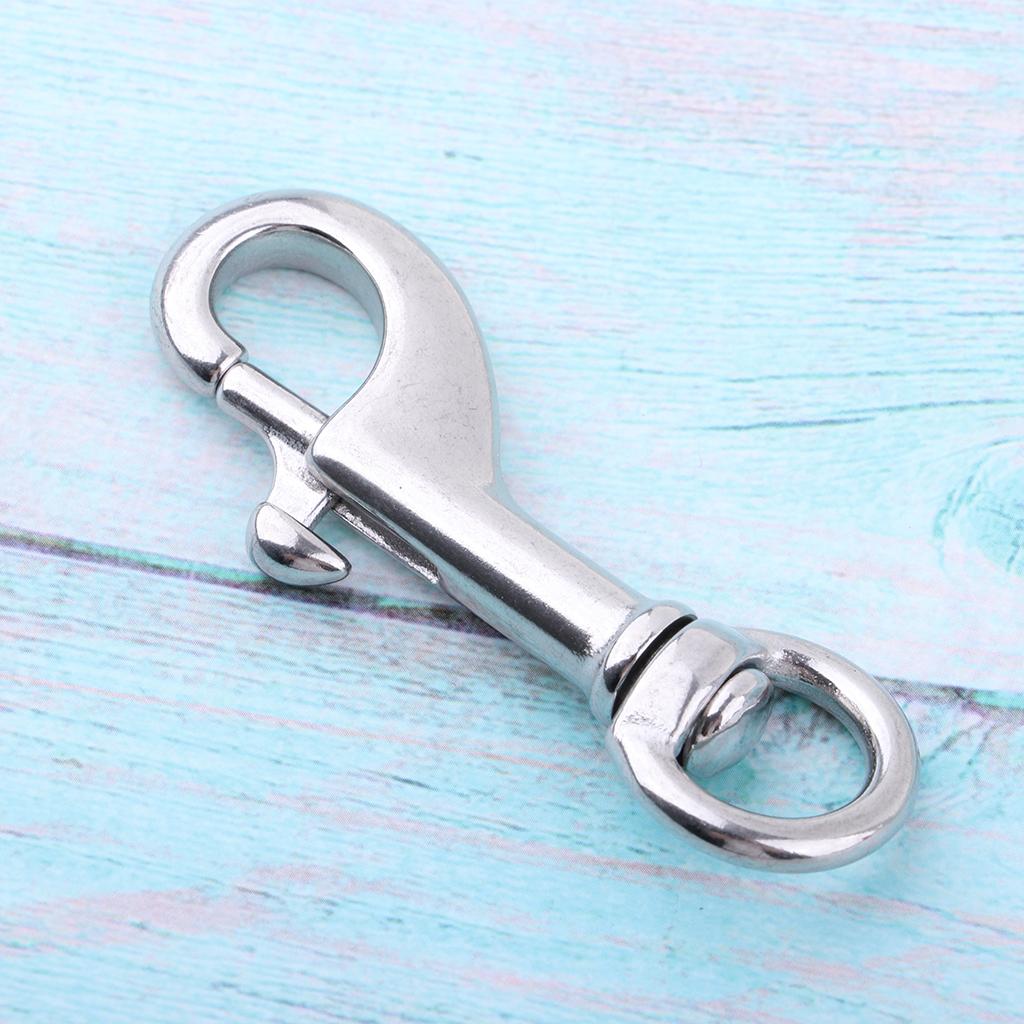 Heavy Equipment Key Ring - Moschettone a grilletto in acciaio inossidabile