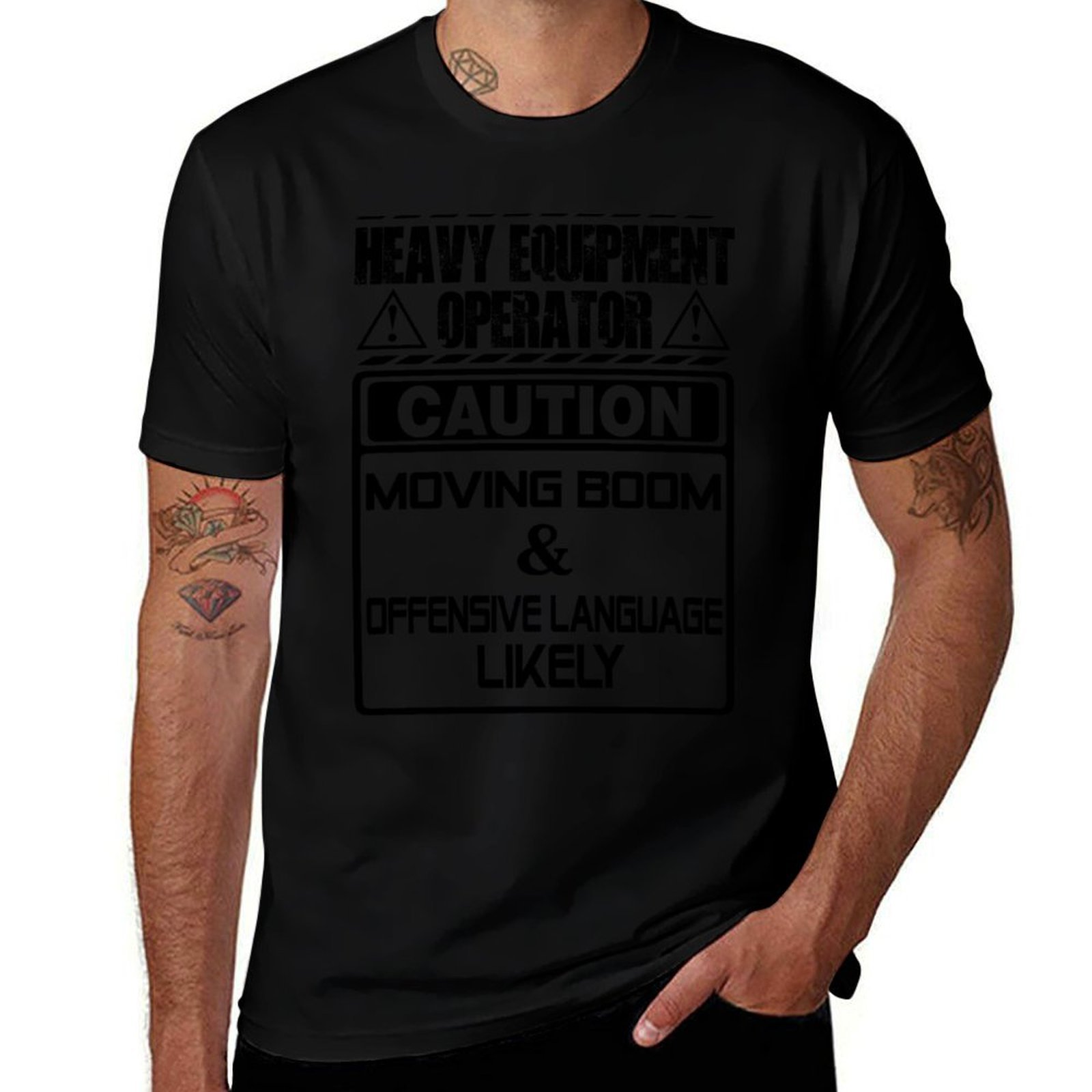 Heavy Equipment Operations - T-Shirt con Stampa in Stile Retrò: