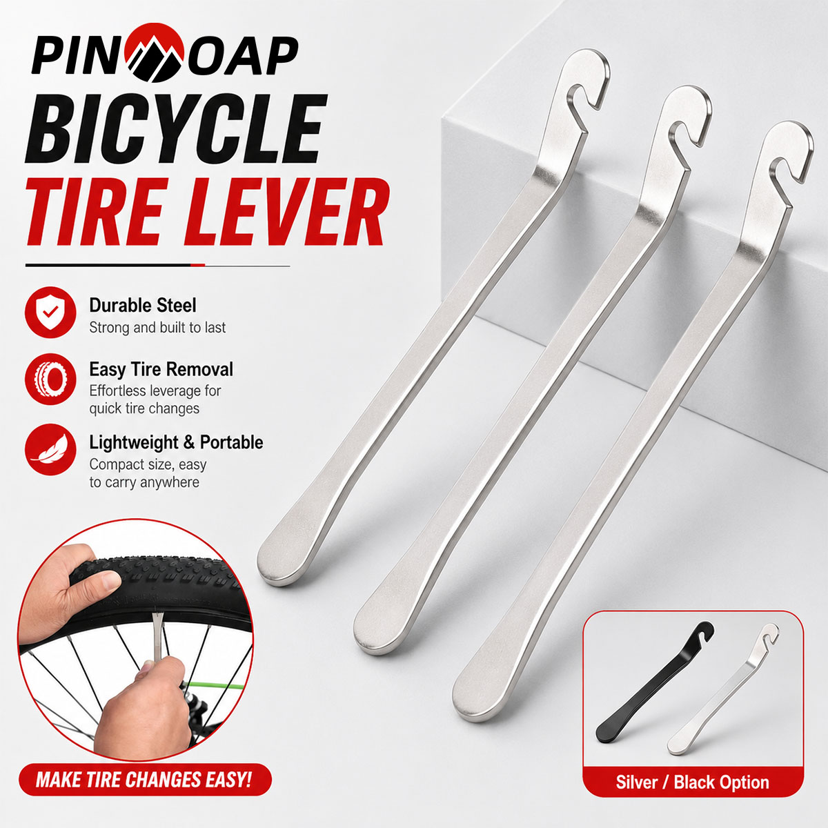 Heavy Equipment Maintenance - PINMOAP 1/3 Pezzi Leva per Pneumatici